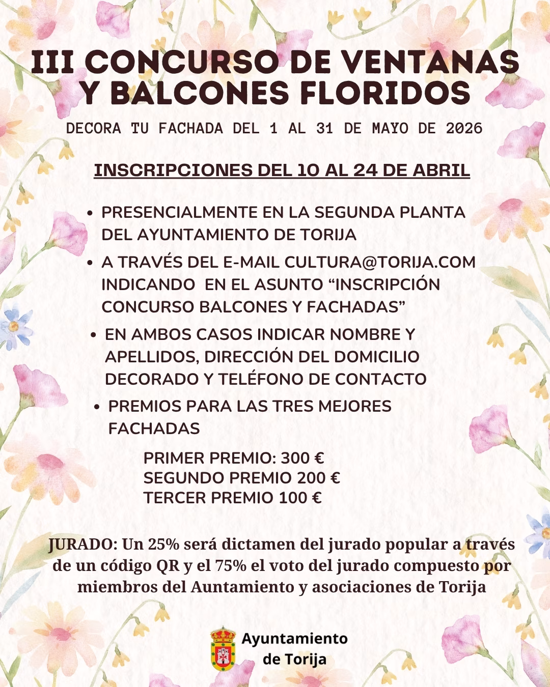 Concurso de Ventanas y Balcones Floridos en Torija