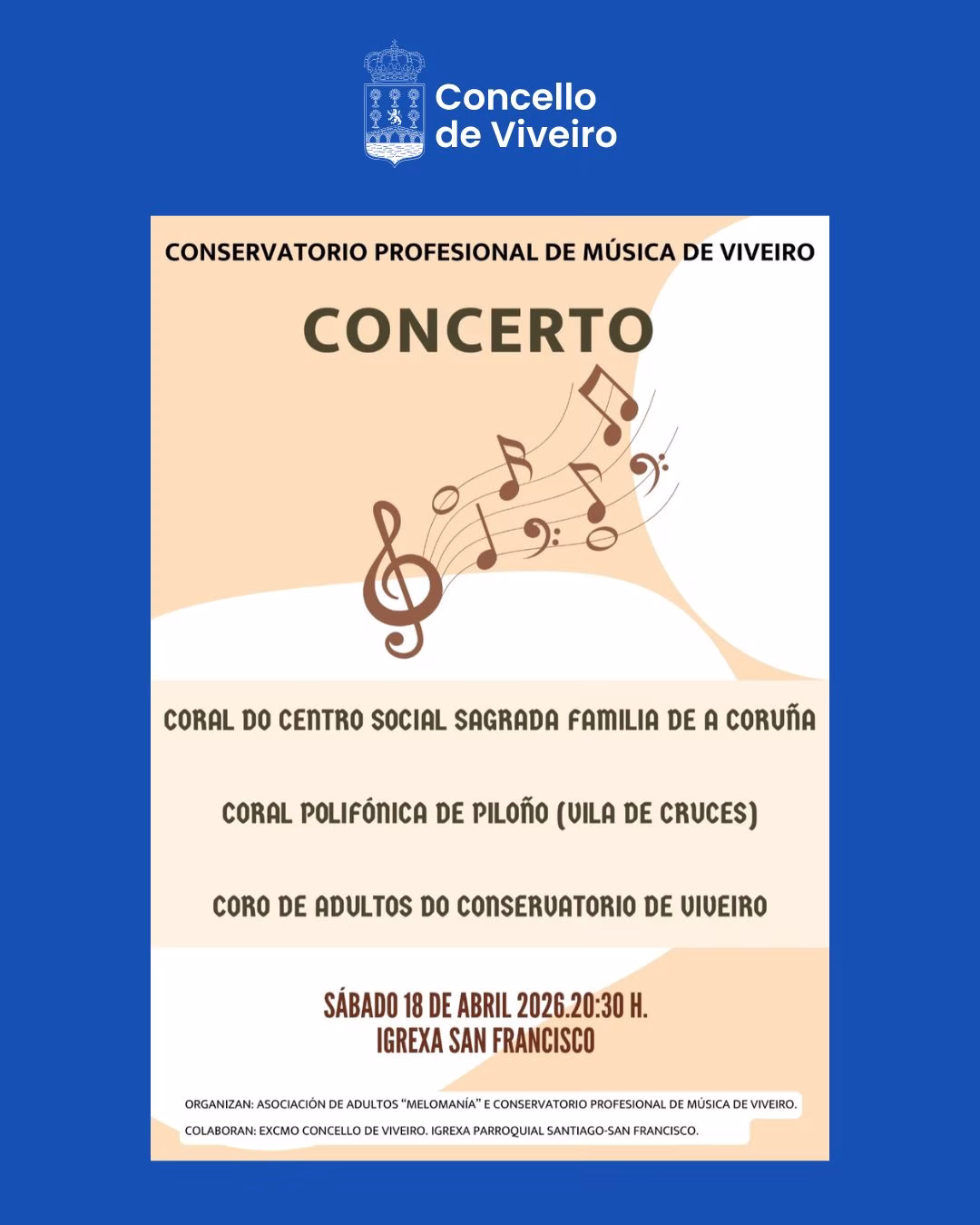 Gran Concerto de Corais en Viveiro