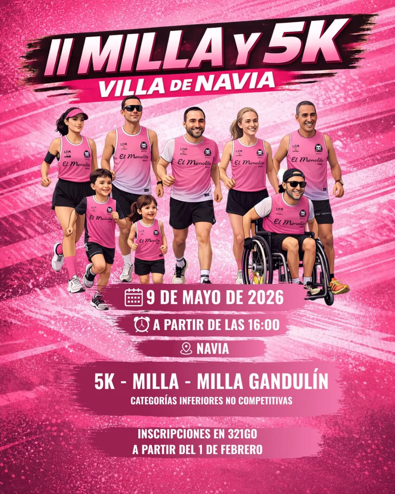 II Milla y 5K Villa de Navia 2026 en Navia