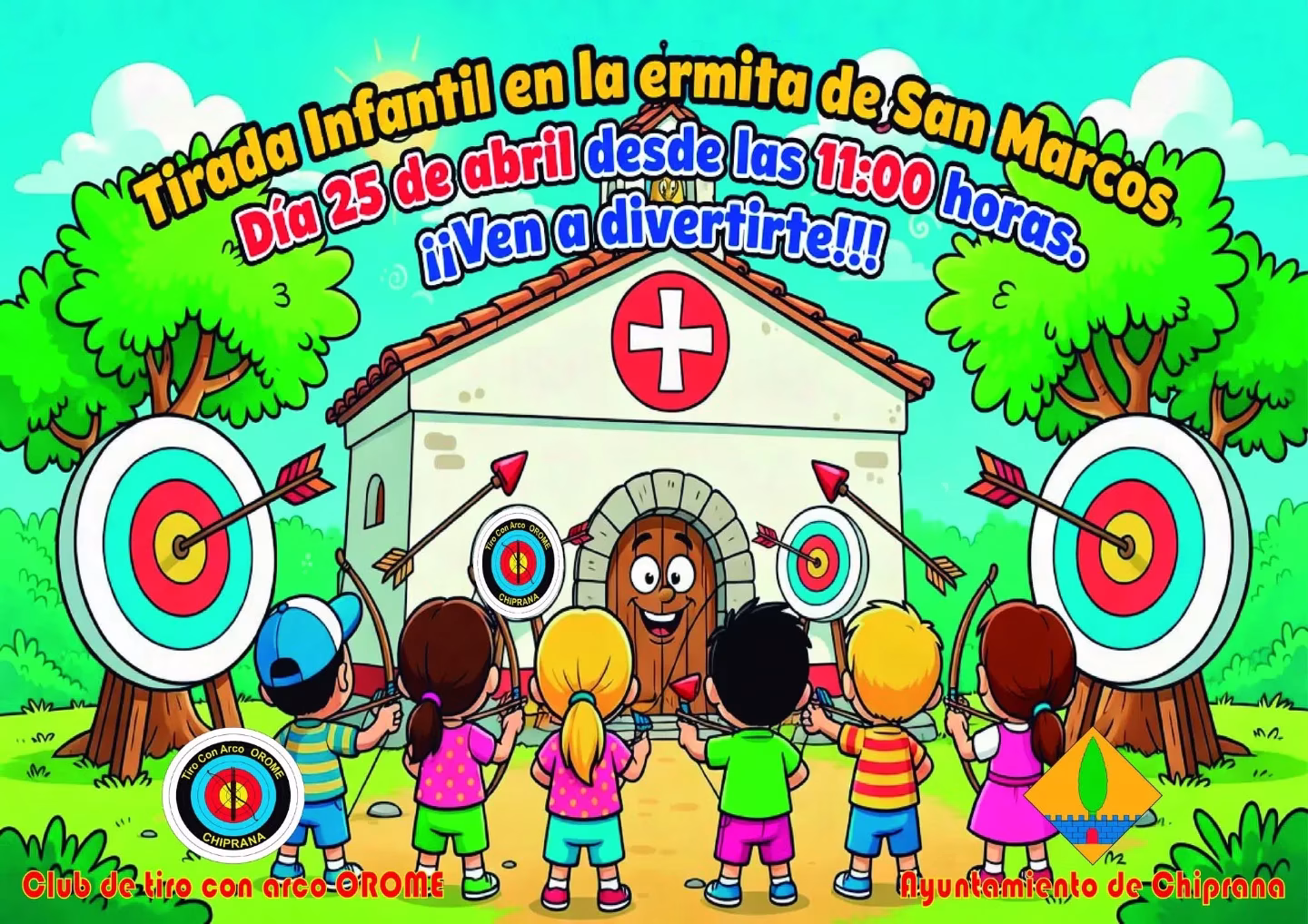 Tirada Infantil en la ermita de San Marcos en Chiprana
