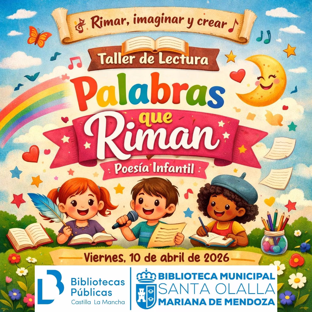 Taller de Lectura: Palabras que Riman – Poesía Infantil (5º y 6º de Primaria) en Santa Olalla