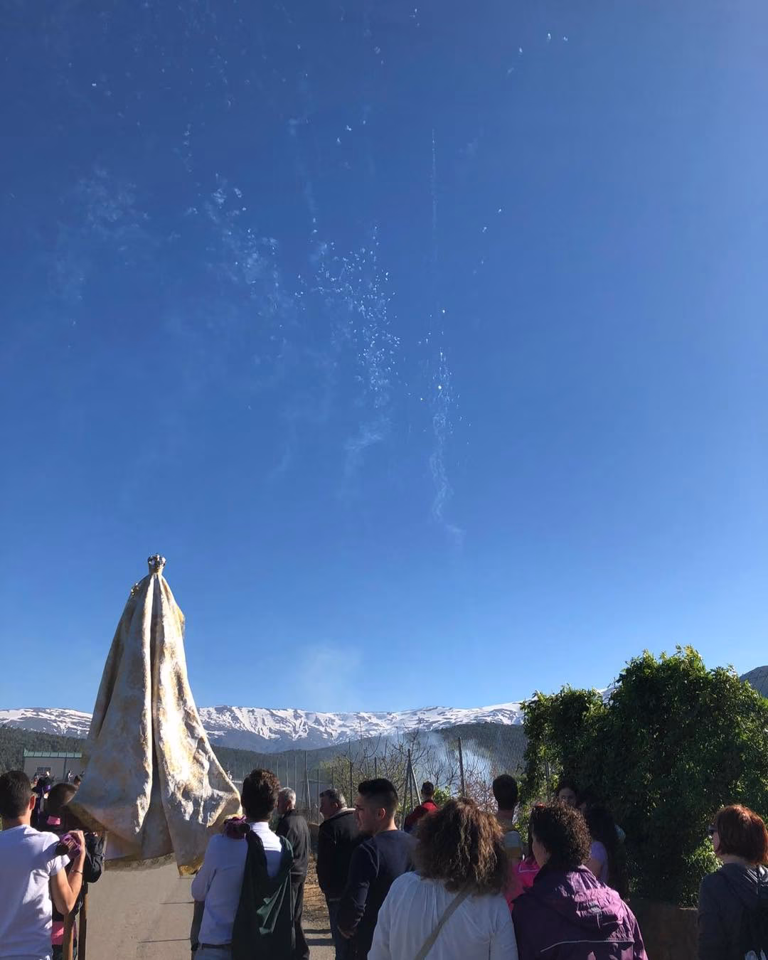 Procesión de la Virgen en Cogollos de Guadix