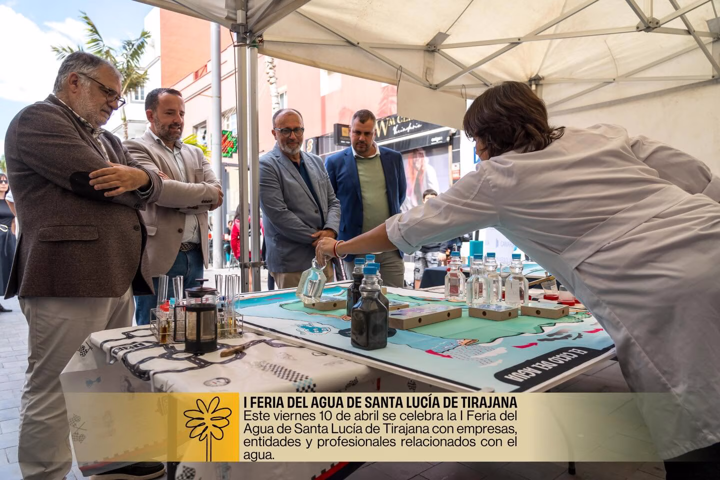 Acto de reconocimiento a profesionales destacados por su labor en la gestión del agua en Santa Lucía de Tirajana