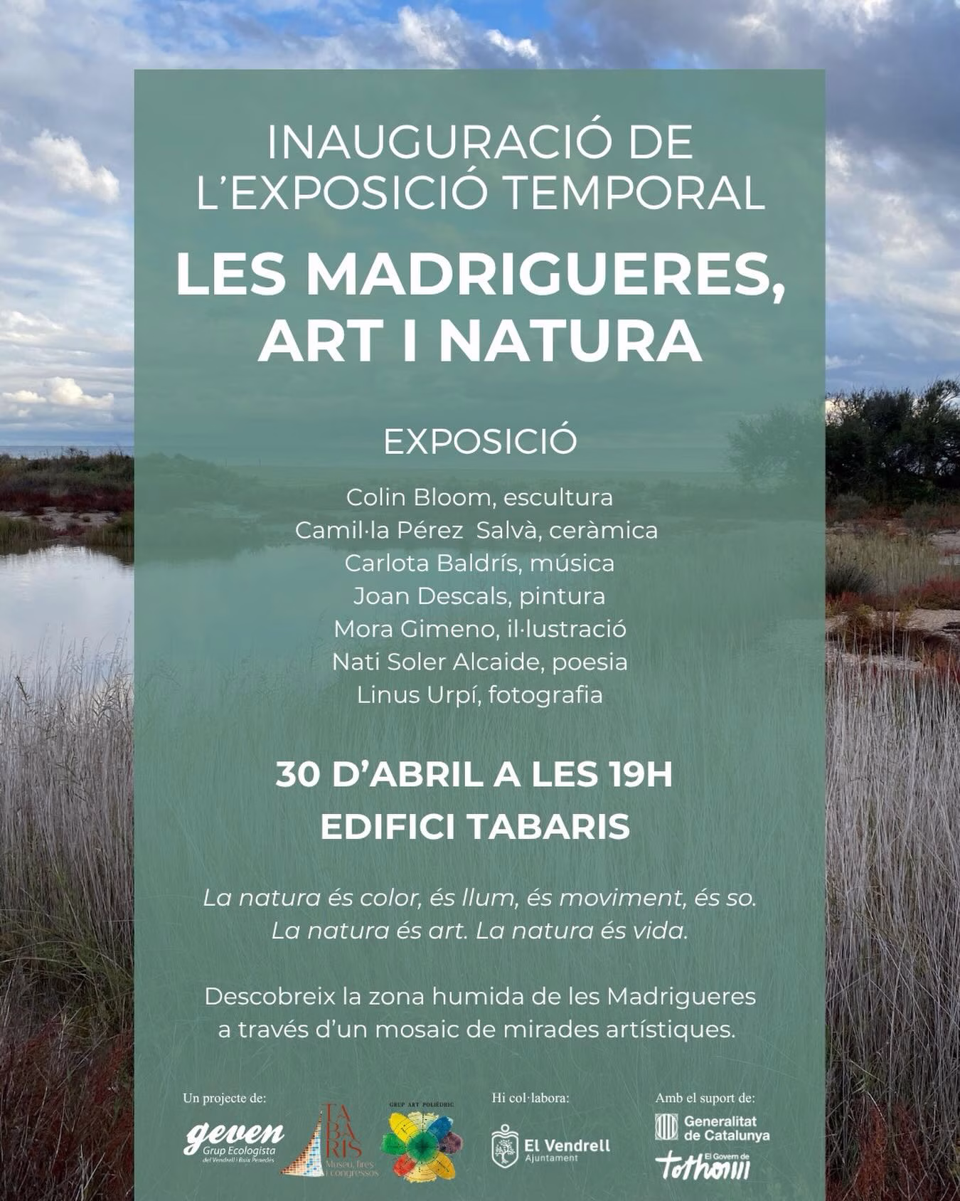 Inauguración de la exposición temporal 'Les Madrigueres, art i natura' en El Vendrell