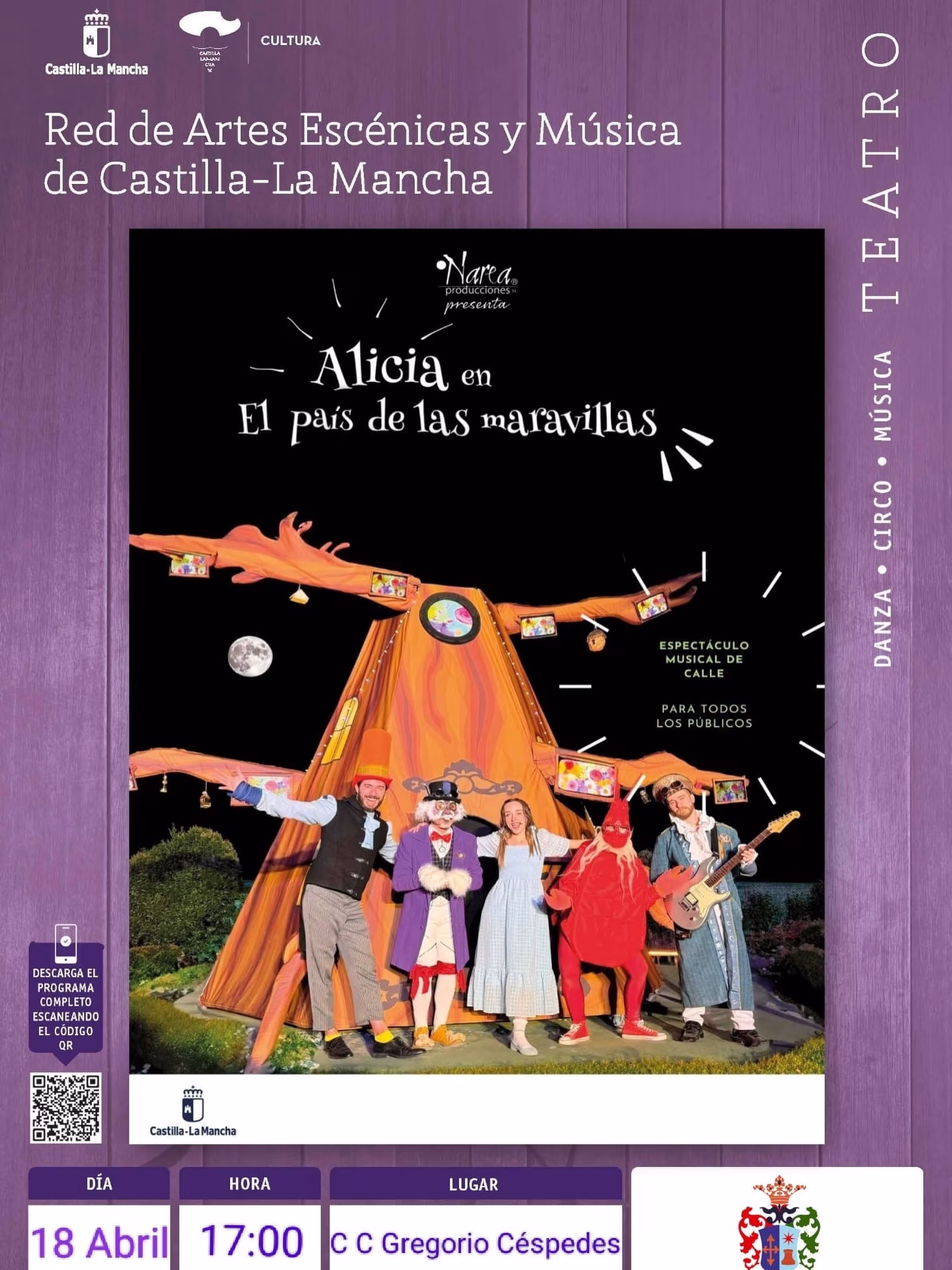 Alicia en El país de las maravillas en Villanueva de Alcardete