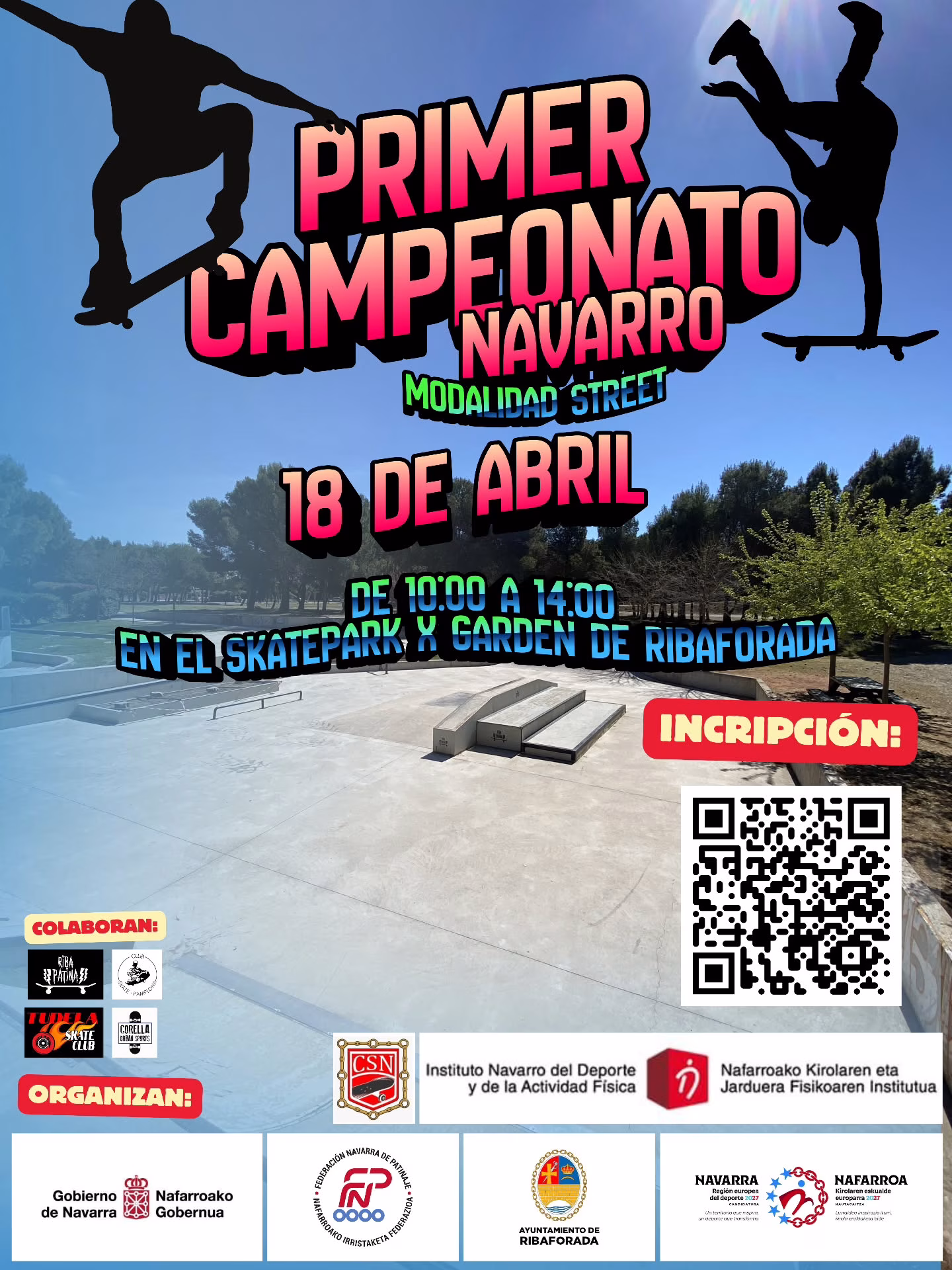 Primer Campeonato de Skateboarding Oficial - Modalidad Street en Ribaforada