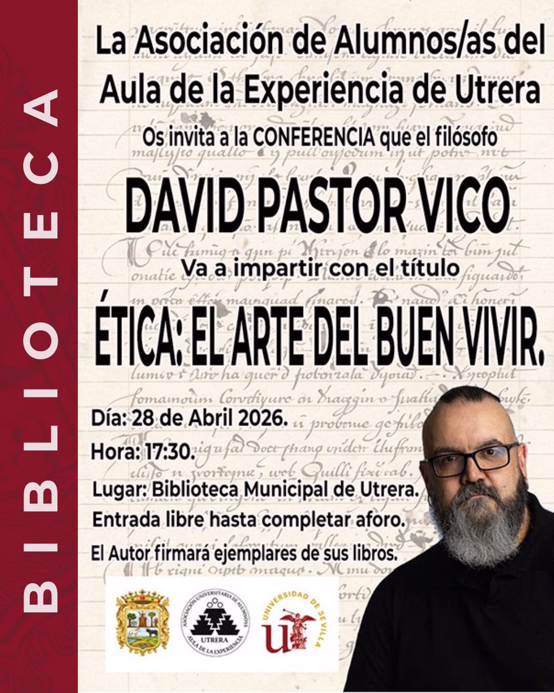 Conferencia: Ética: el arte del buen vivir en Utrera