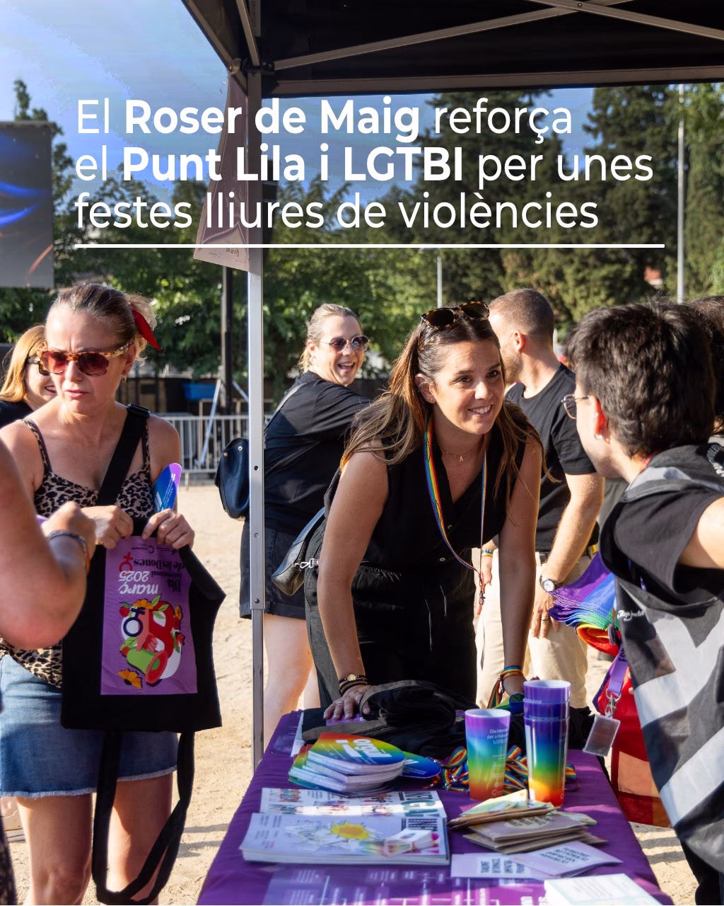 Punt Lila i LGTBI al Roser de Maig en Cerdanyola del Vallès