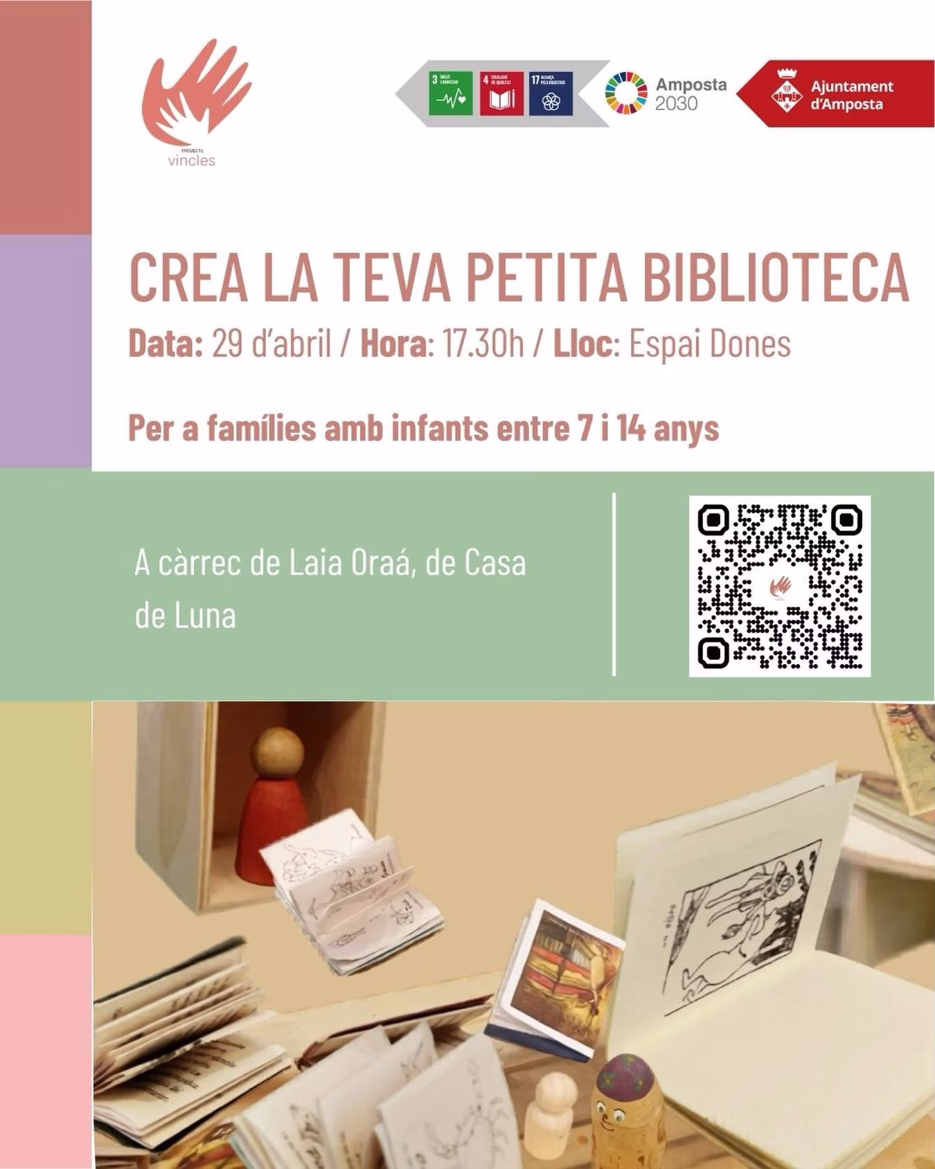 Crea la teva petita biblioteca en Amposta