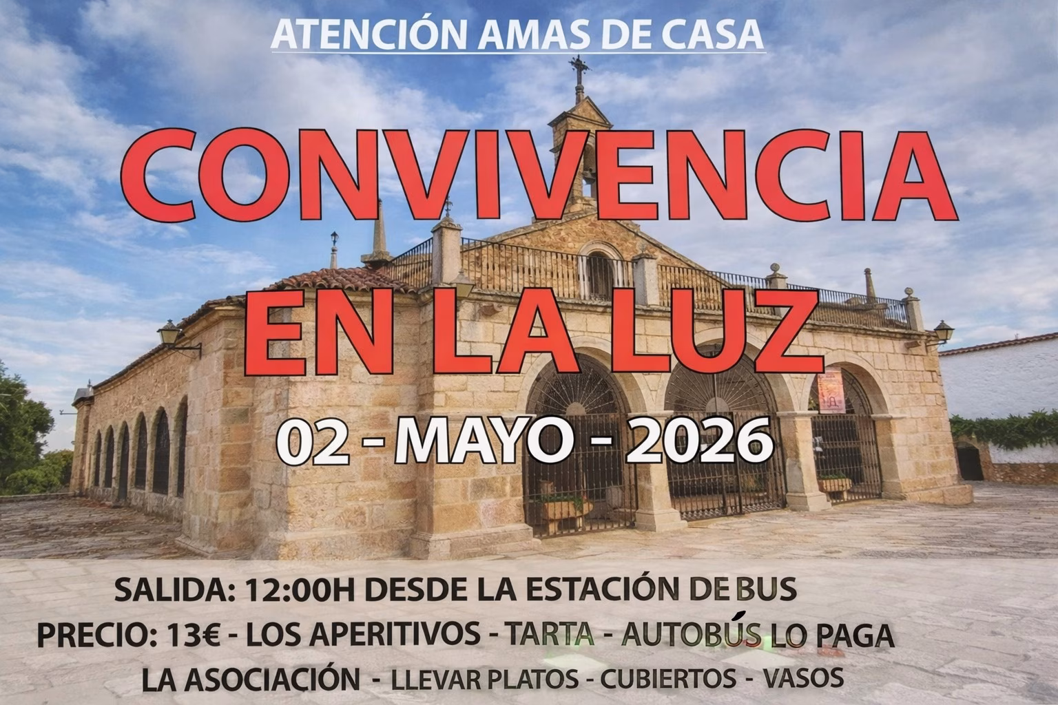 Convivencia de la Asociación Amas de Casa Mujer Arroyana en Arroyo de la Luz