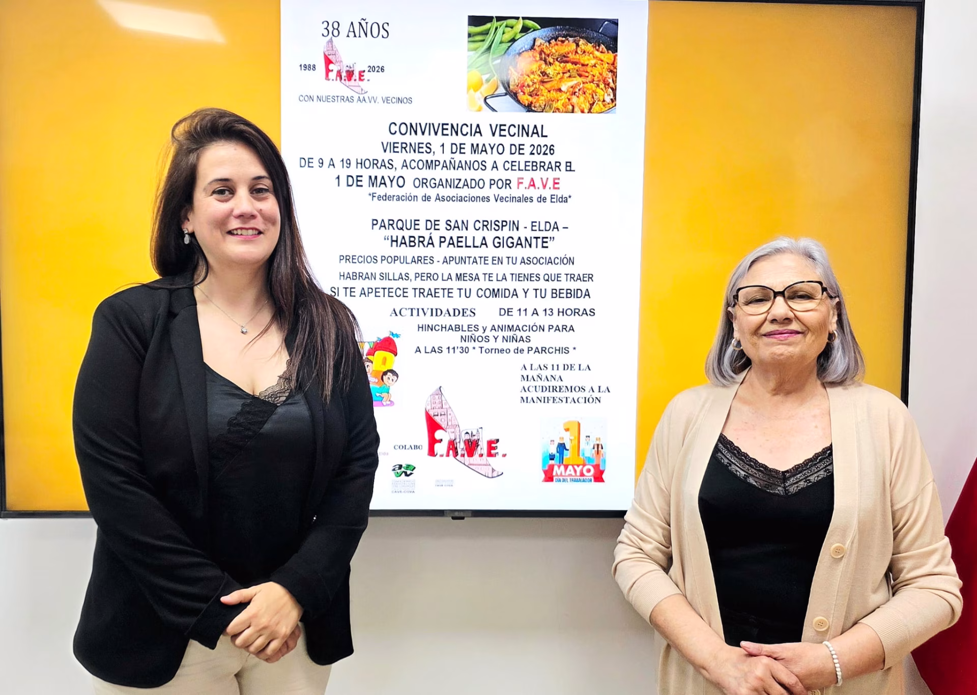 Convivencia Vecinal del 1 de Mayo en el Parque de San Crispín en Elda