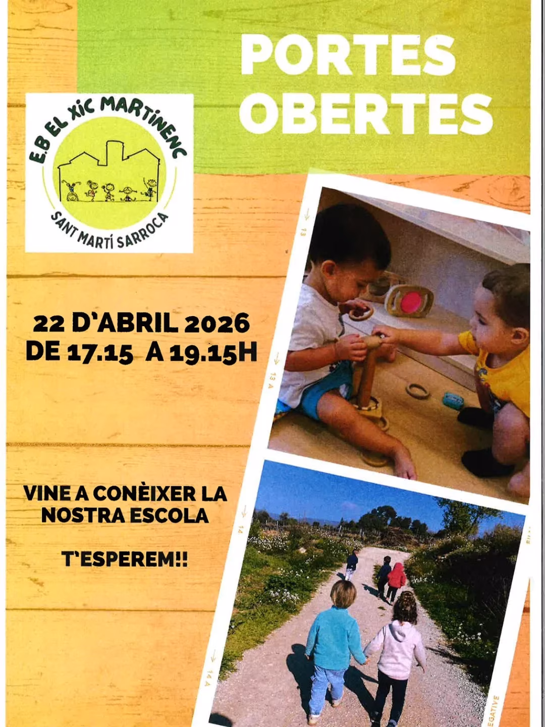 Jornada de Portes Obertes a l'Escola Bressol El Xic Martinenc en Sant Martí Sarroca