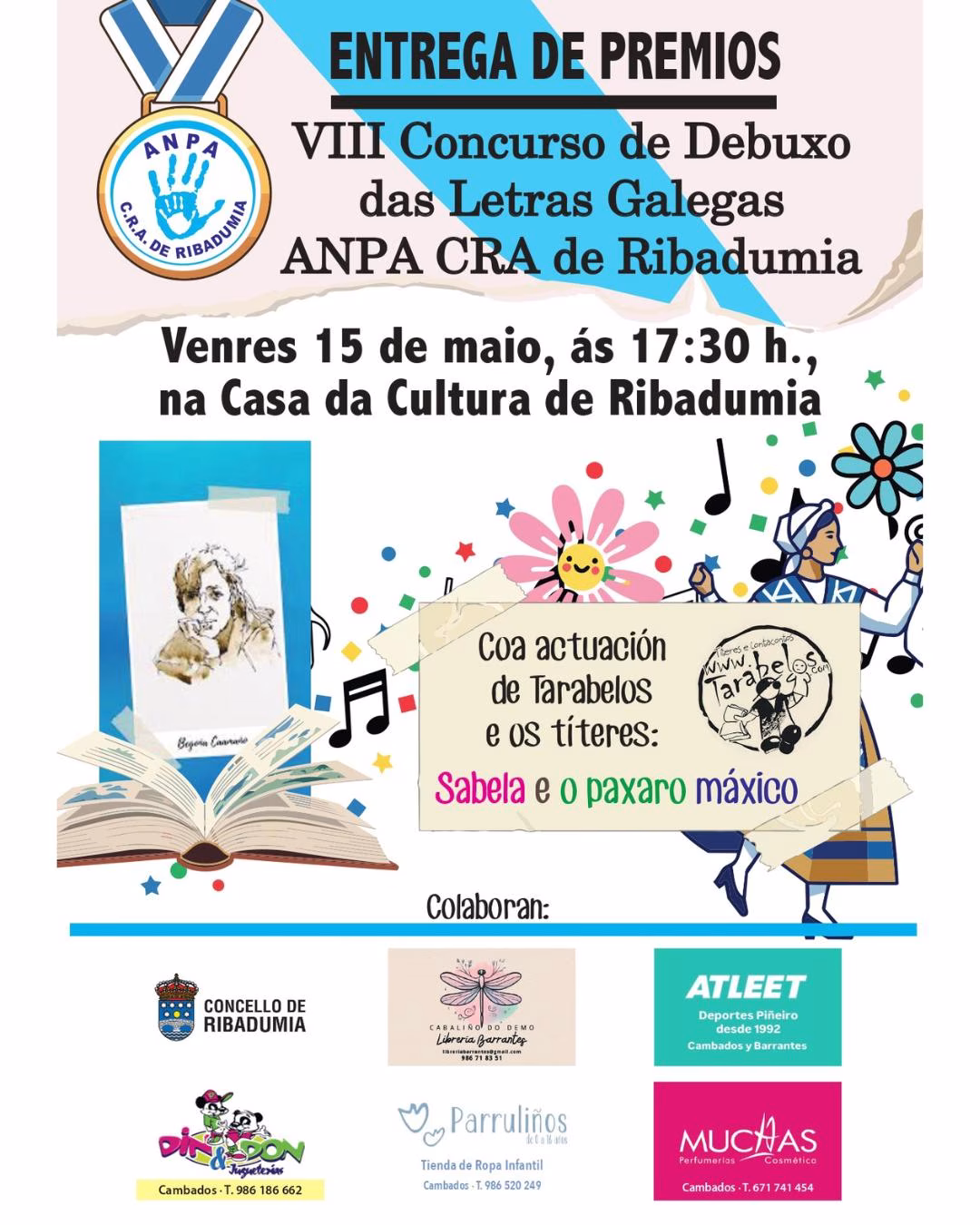 Entrega de Premios do VIII Concurso de Debuxo das Letras Galegas en Ribadumia