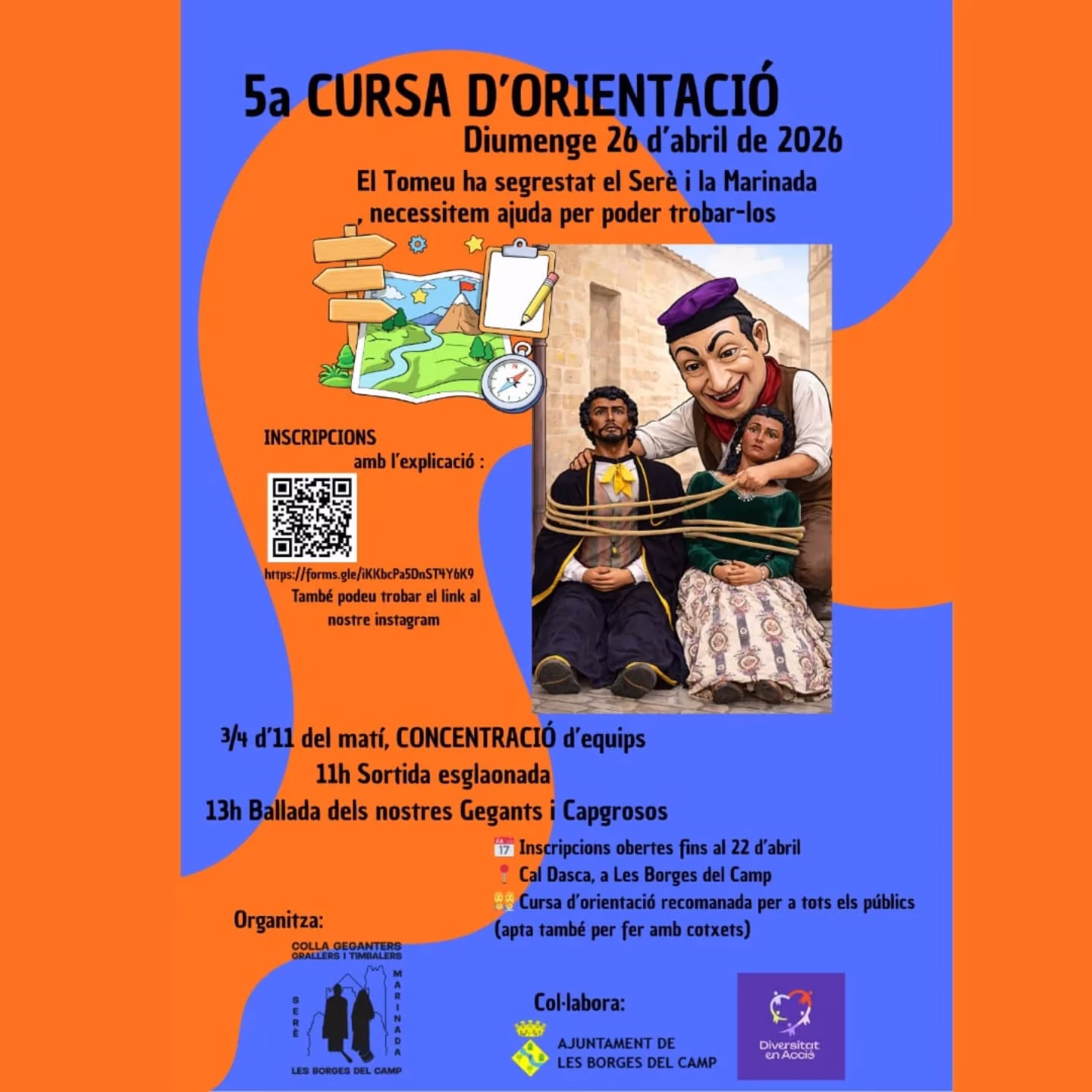 5a Cursa d'Orientació de la Colla Gegantera en Les Borges del Camp