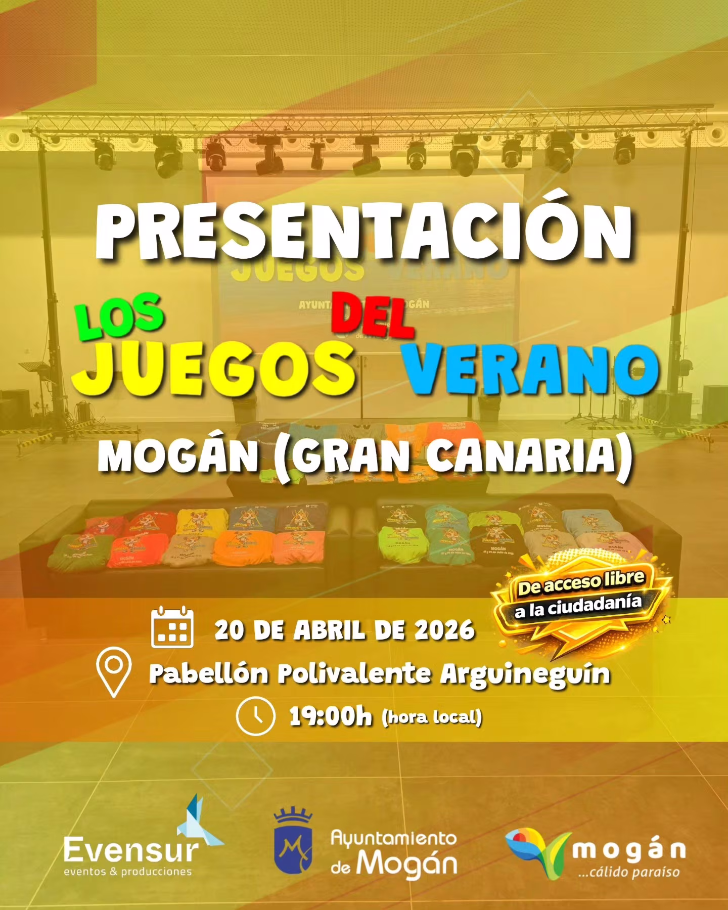 Presentación de los Juegos de Verano de Mogán en Mogán