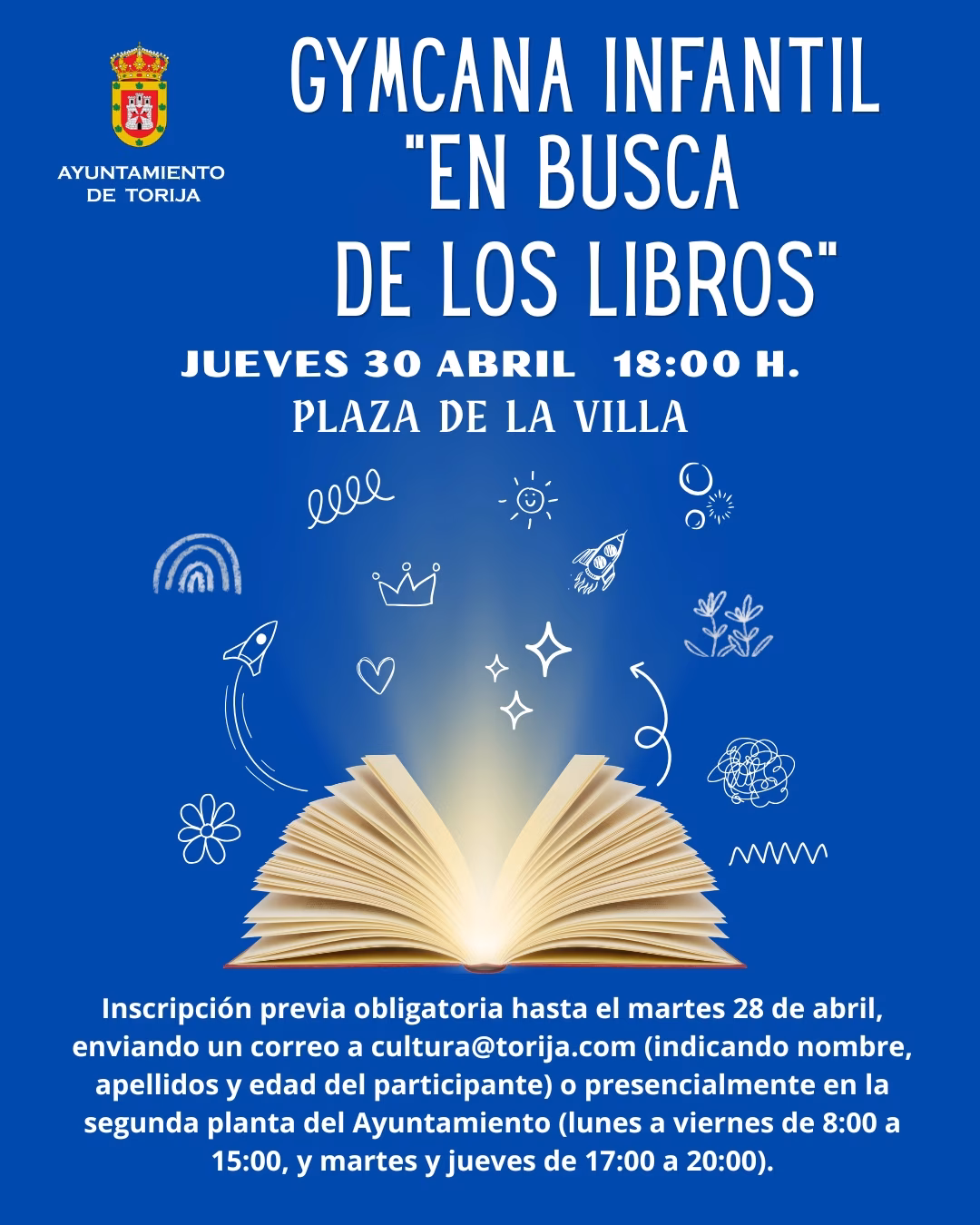 Gymkana Infantil "En busca de los libros" en Torija