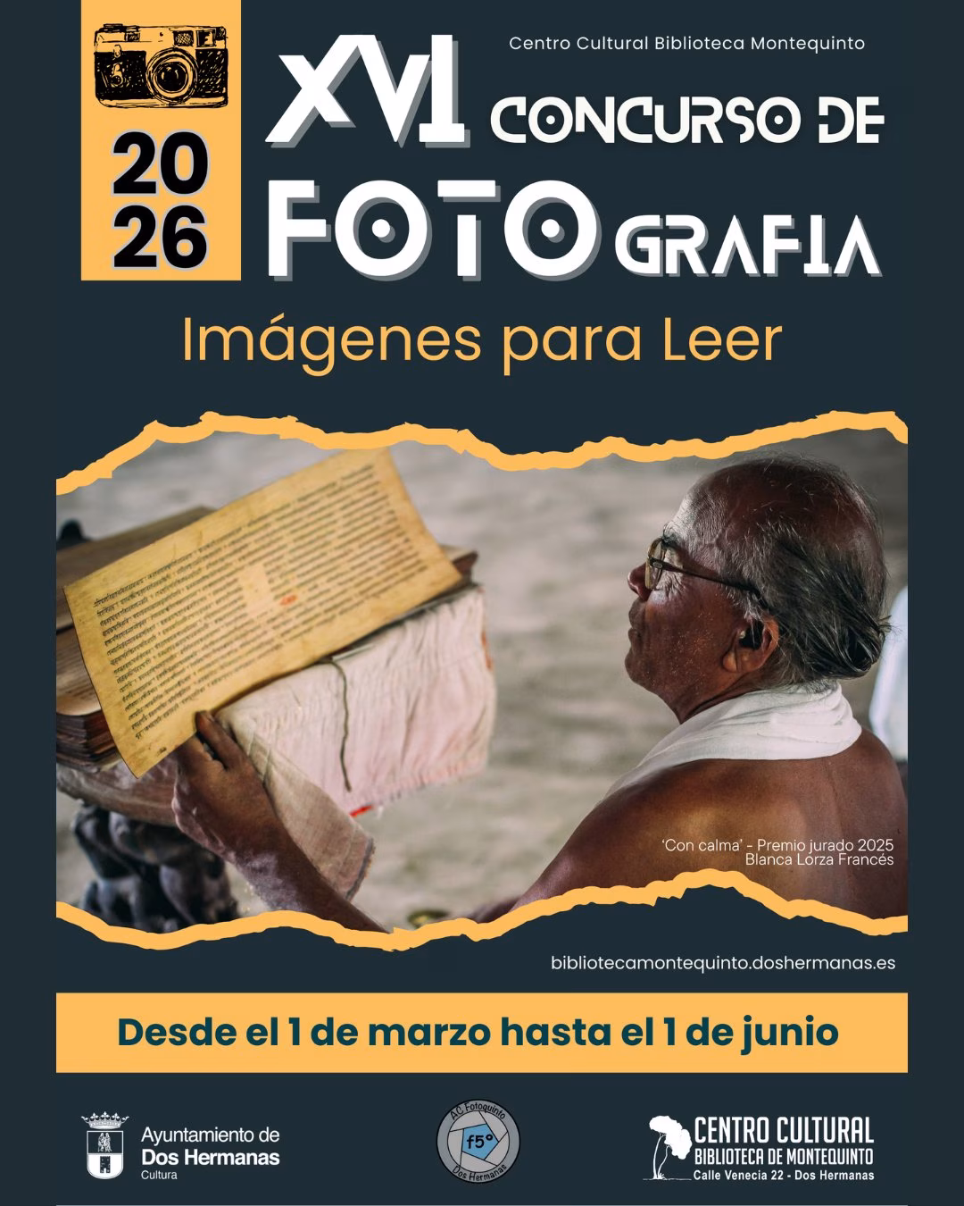 XVI Concurso de Fotografía y Lectura 'Imágenes para Leer 2026' en Dos Hermanas