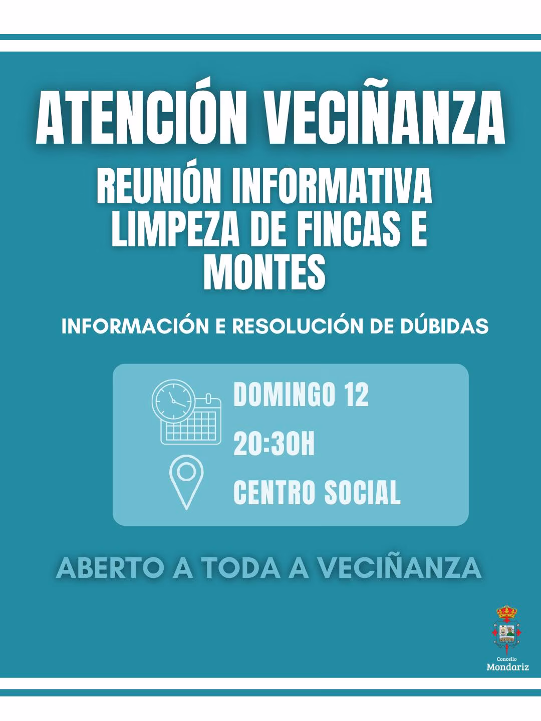 Reunión informativa sobre limpieza de fincas y montes en Mondariz