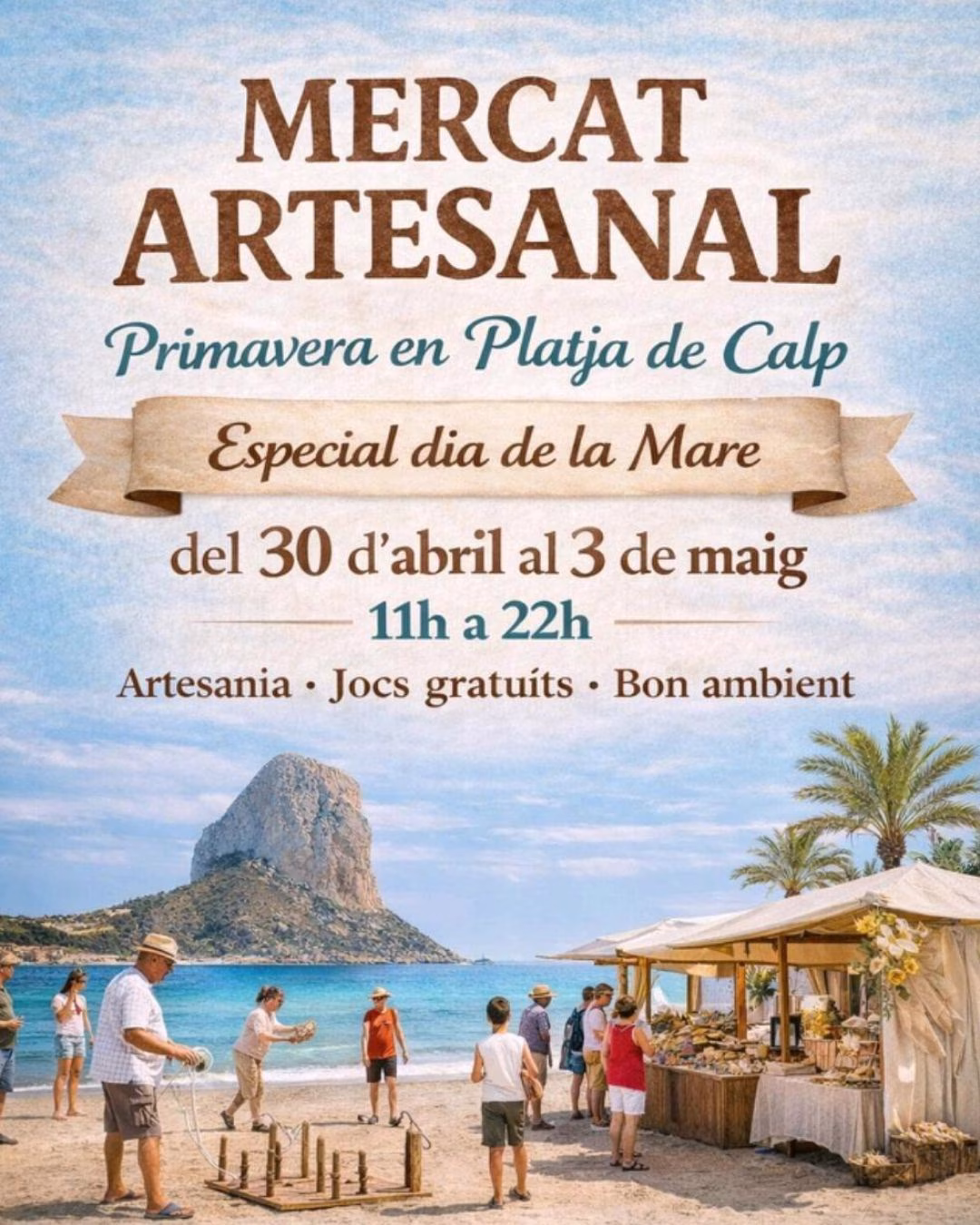 Mercado Artesanal Primavera en Playa de Calp (Especial Día de la Madre) en Calp