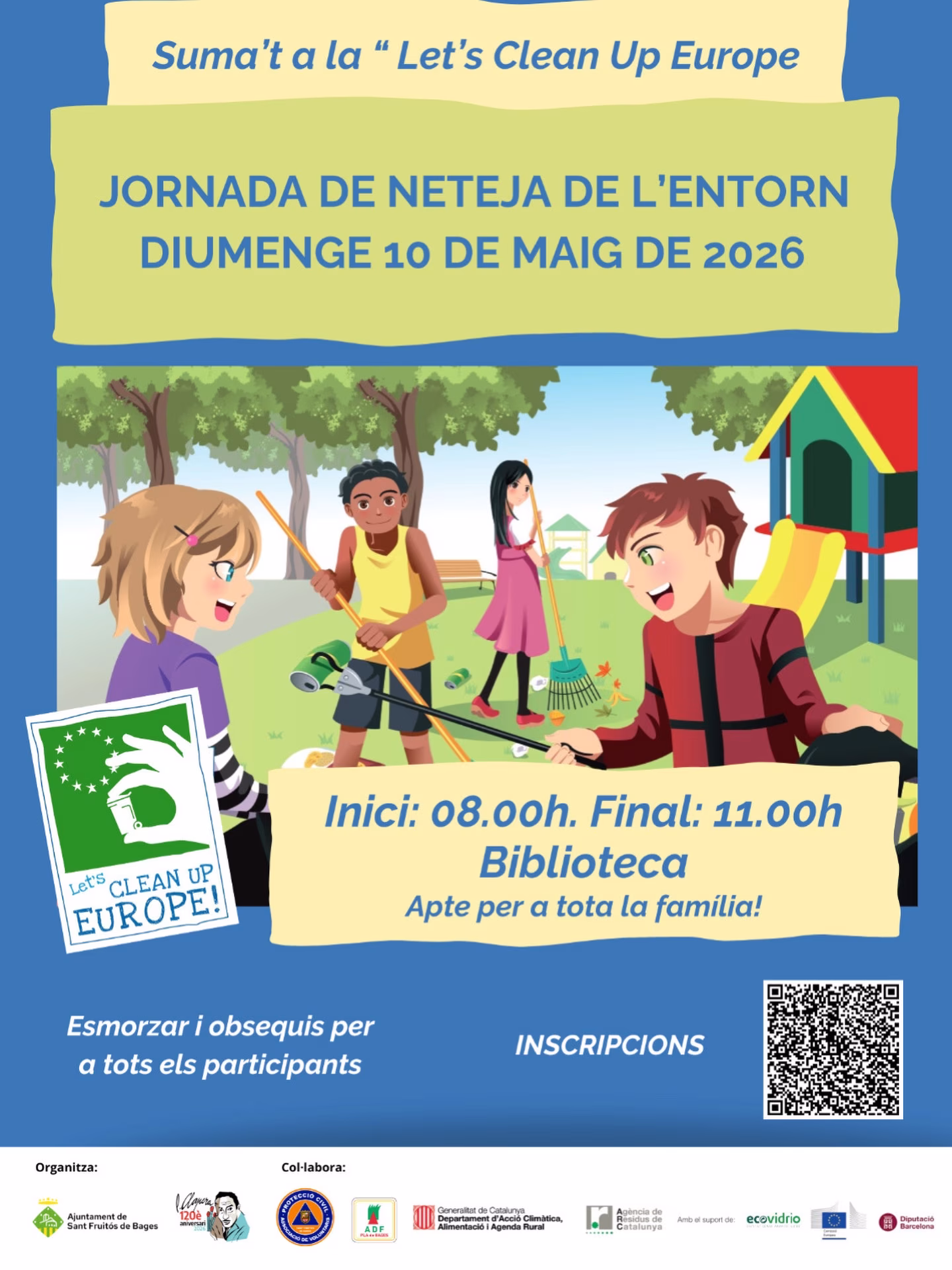 Clean Up Day: Jornada de Neteja de l'Entorn en Sant Fruitós de Bages