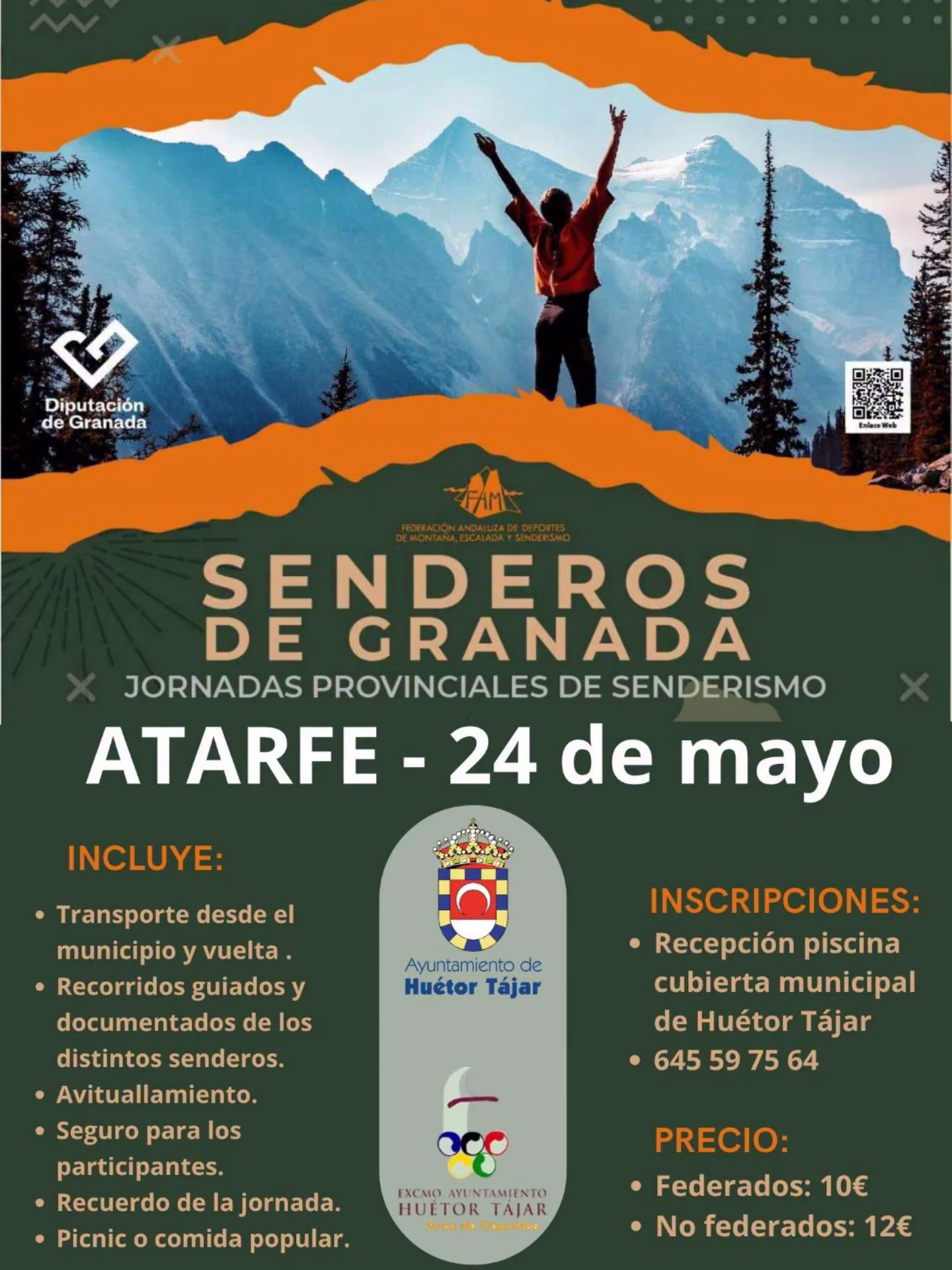 Jornadas Provinciales de Senderismo en Atarfe en Huétor Tájar