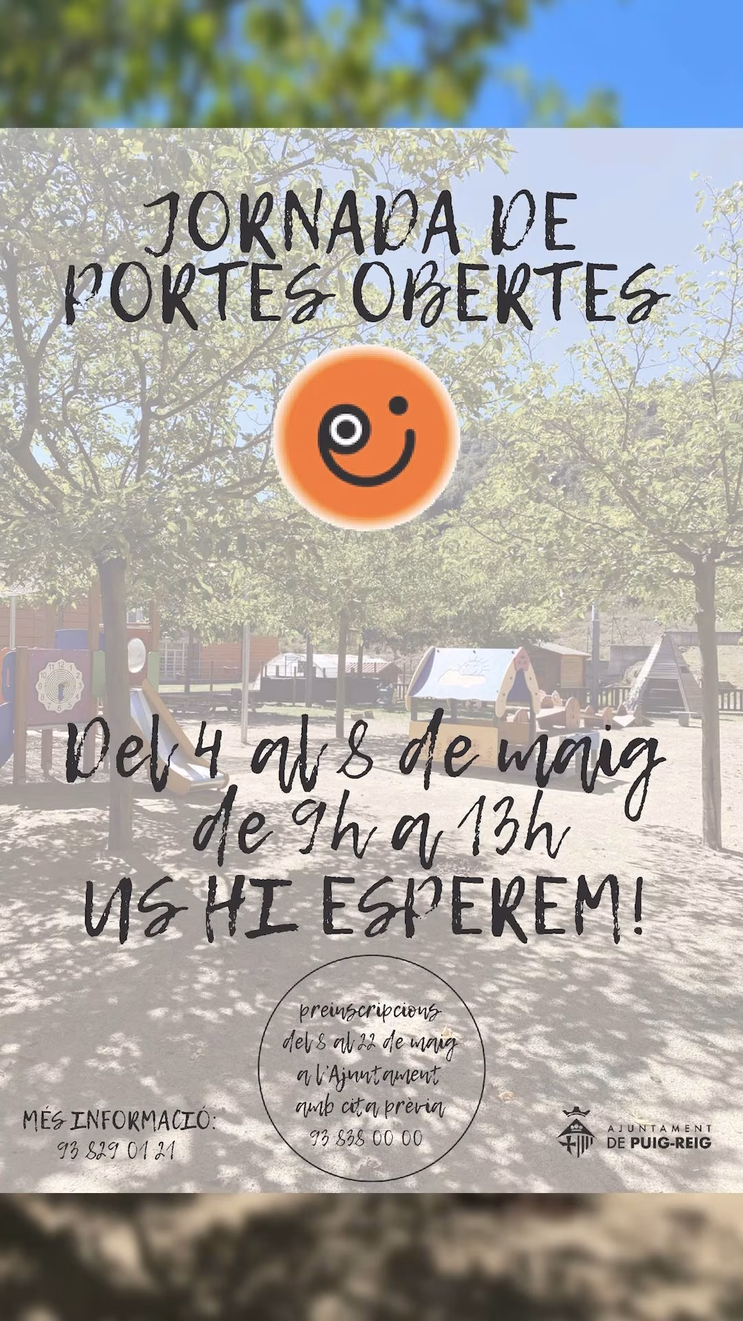 Berenar i activitats amb famílies en Puig-reig