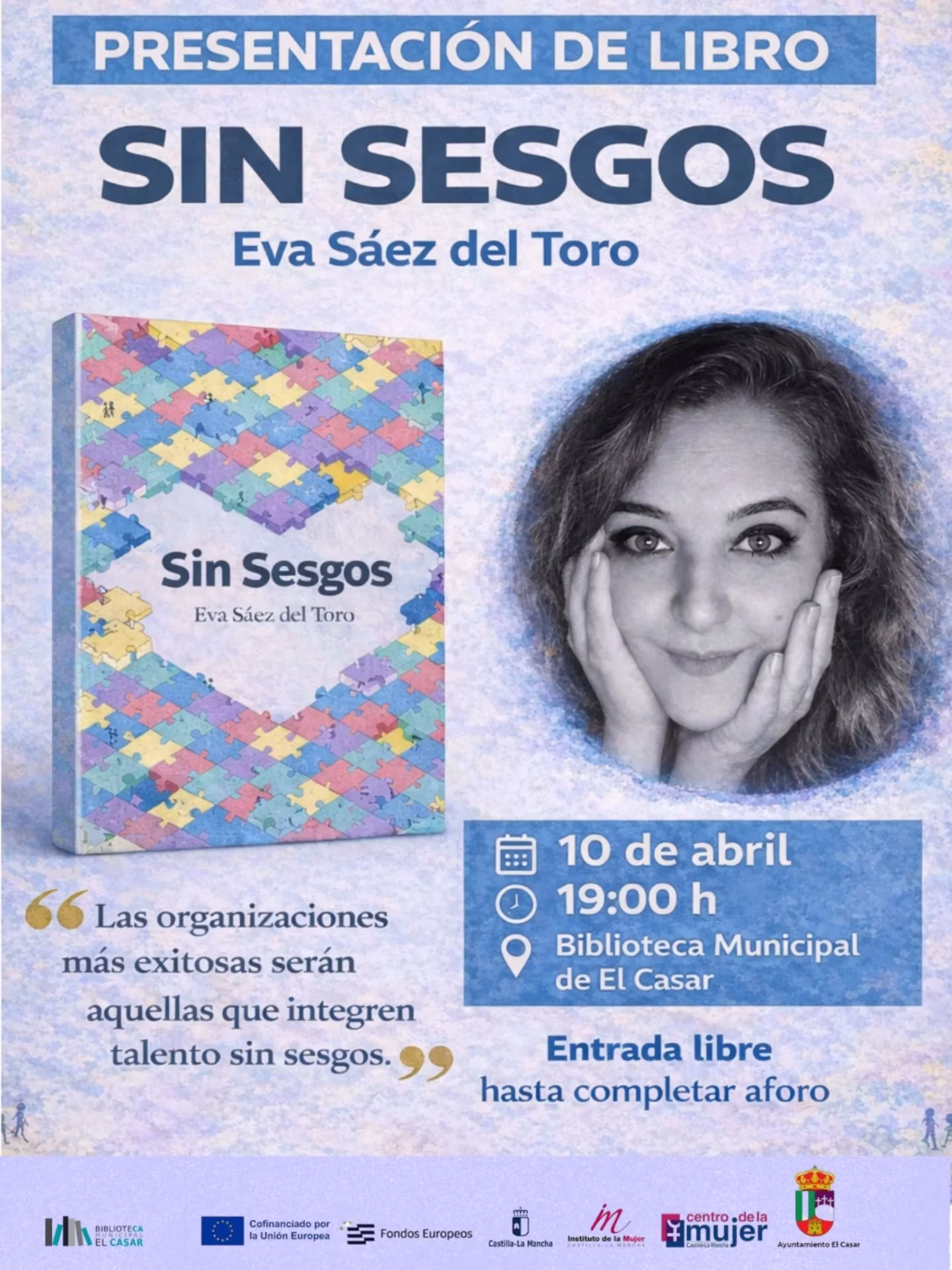 Presentación del libro “Sin Sesgos” de Eva Sáez del Toro en El Casar
