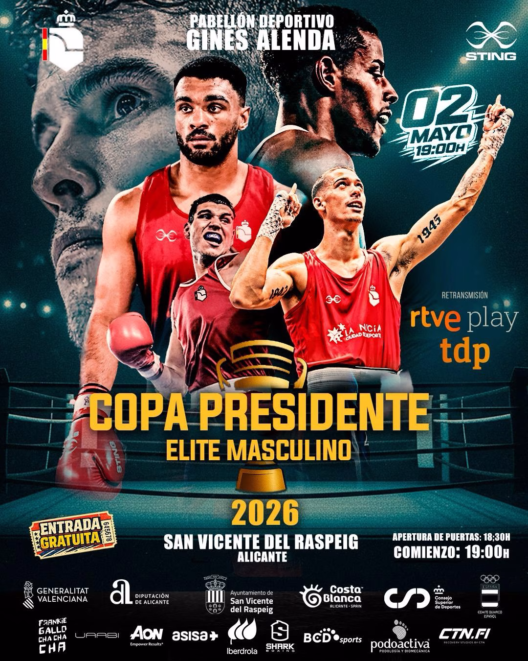 Copa Presidente Élite Masculino 2026 en San Vicente del Raspeig