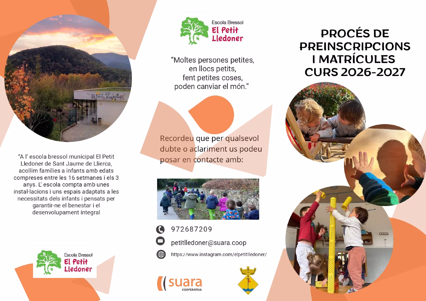 Portes Obertes a l’Escola Bressol El Petit Lledoner en Sant Jaume de Llierca