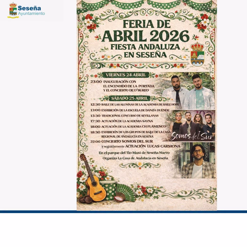 Sábado de la Feria de Abril en Seseña: Actuaciones y Conciertos en Seseña