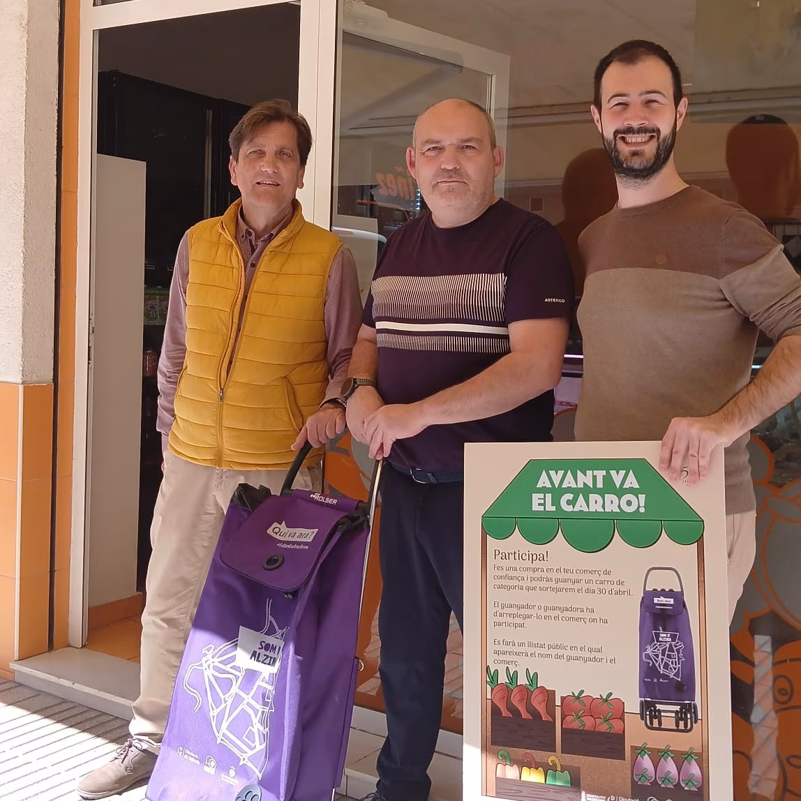 Sorteo de carro de la compra 'Avant va el carro' en Alzira