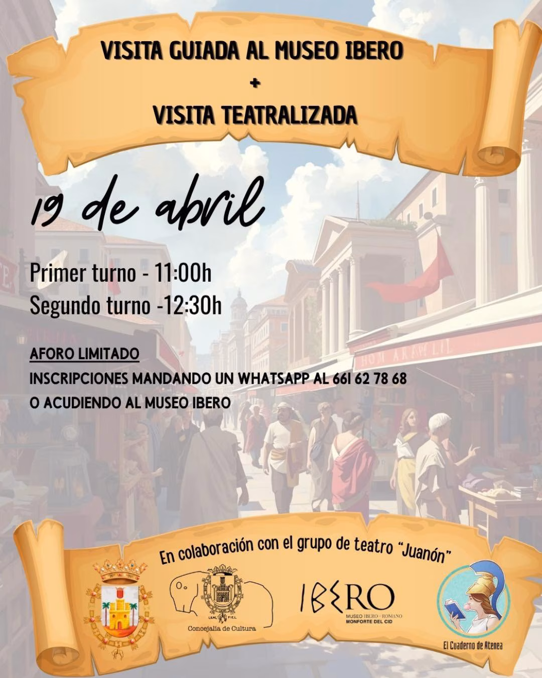 Visita guiada y teatralizada al Museo IBERO (Turno 2) en Monforte del Cid