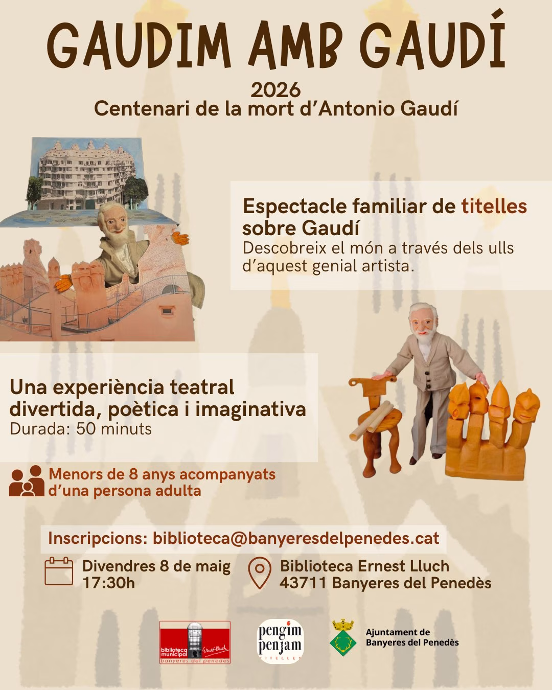 Gaudim amb Gaudí en Banyeres del Penedès