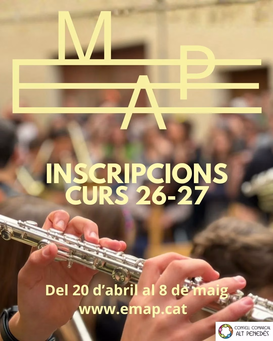 Preinscripciones EMAP Curso 2026-2027 en Sant Cugat Sesgarrigues