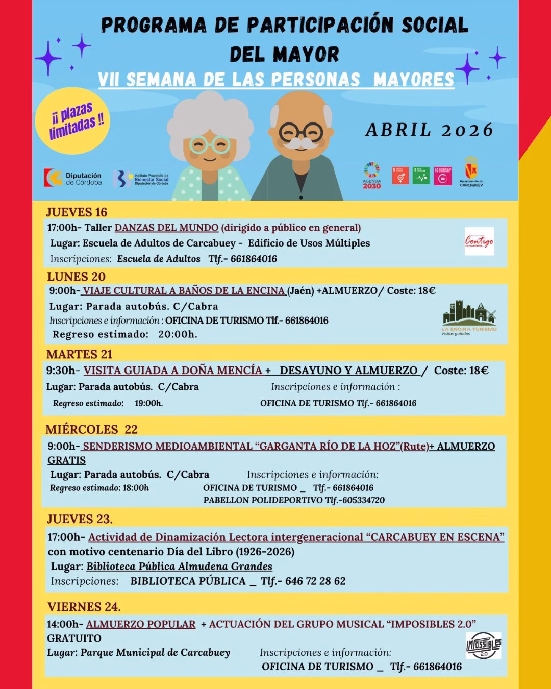 VII Semana de las Personas Mayores en Carcabuey