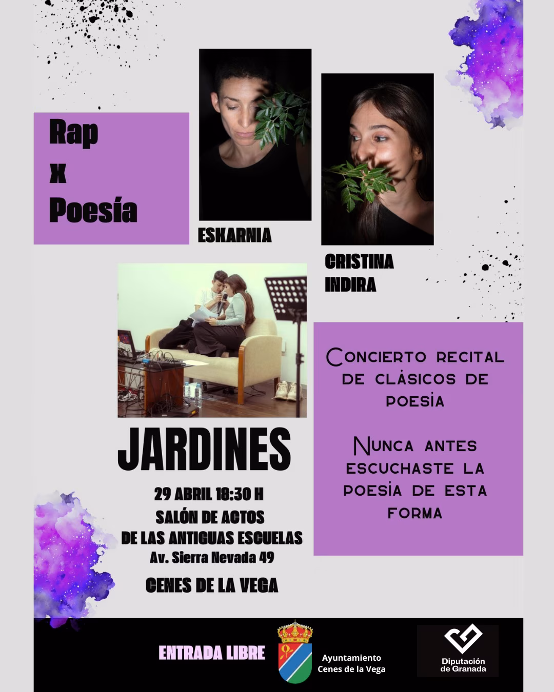 Rap x Poesía: Jardines en Cenes de la Vega