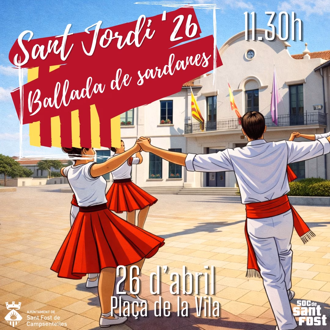 Ballada de sardanes per Sant Jordi en Sant Fost de Campsentelles