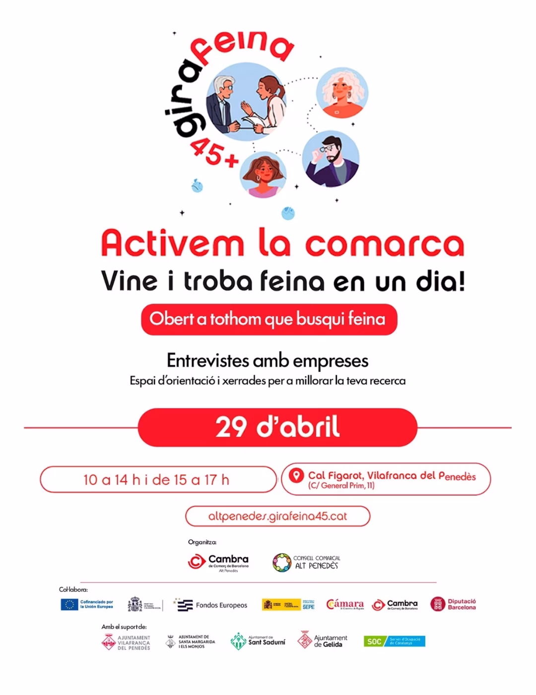 Jornada d'ocupació Girafeina +45 Activem la comarca en Sant Martí Sarroca