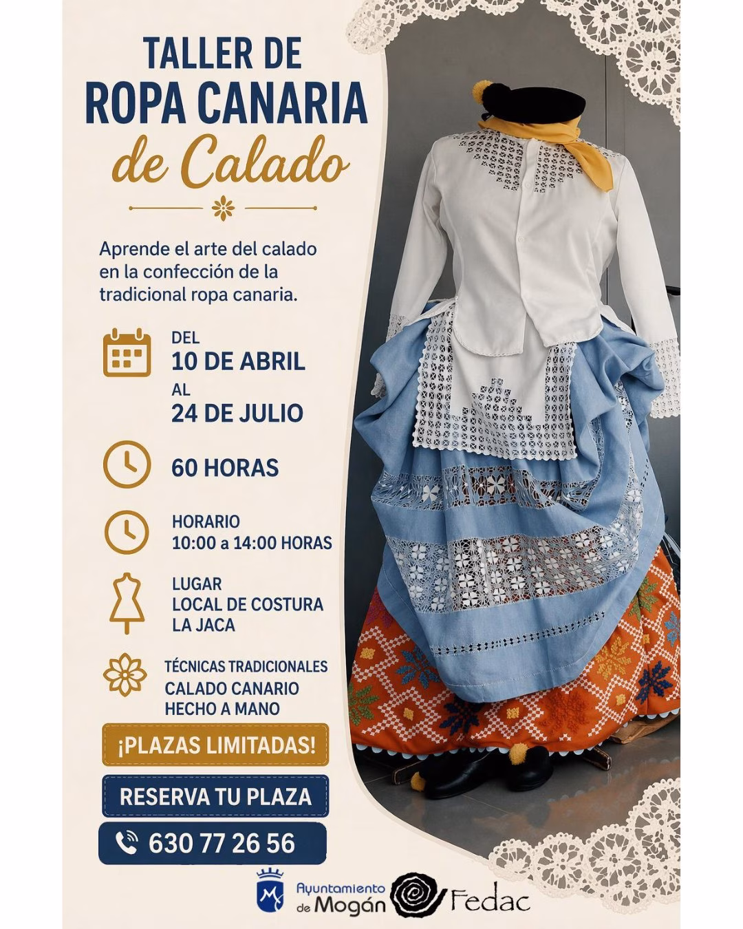Taller de Ropa Canaria de Calado en Mogán