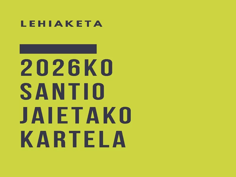 Concurso de Carteles Santio Jaiak 2026 en Astigarraga