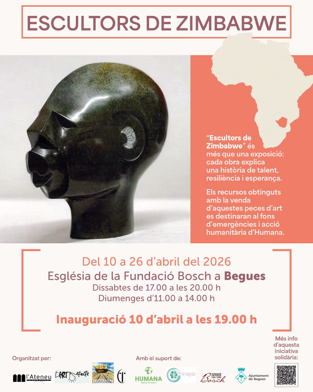 Exposición 'Escultors de Zimbàbue' en Begues