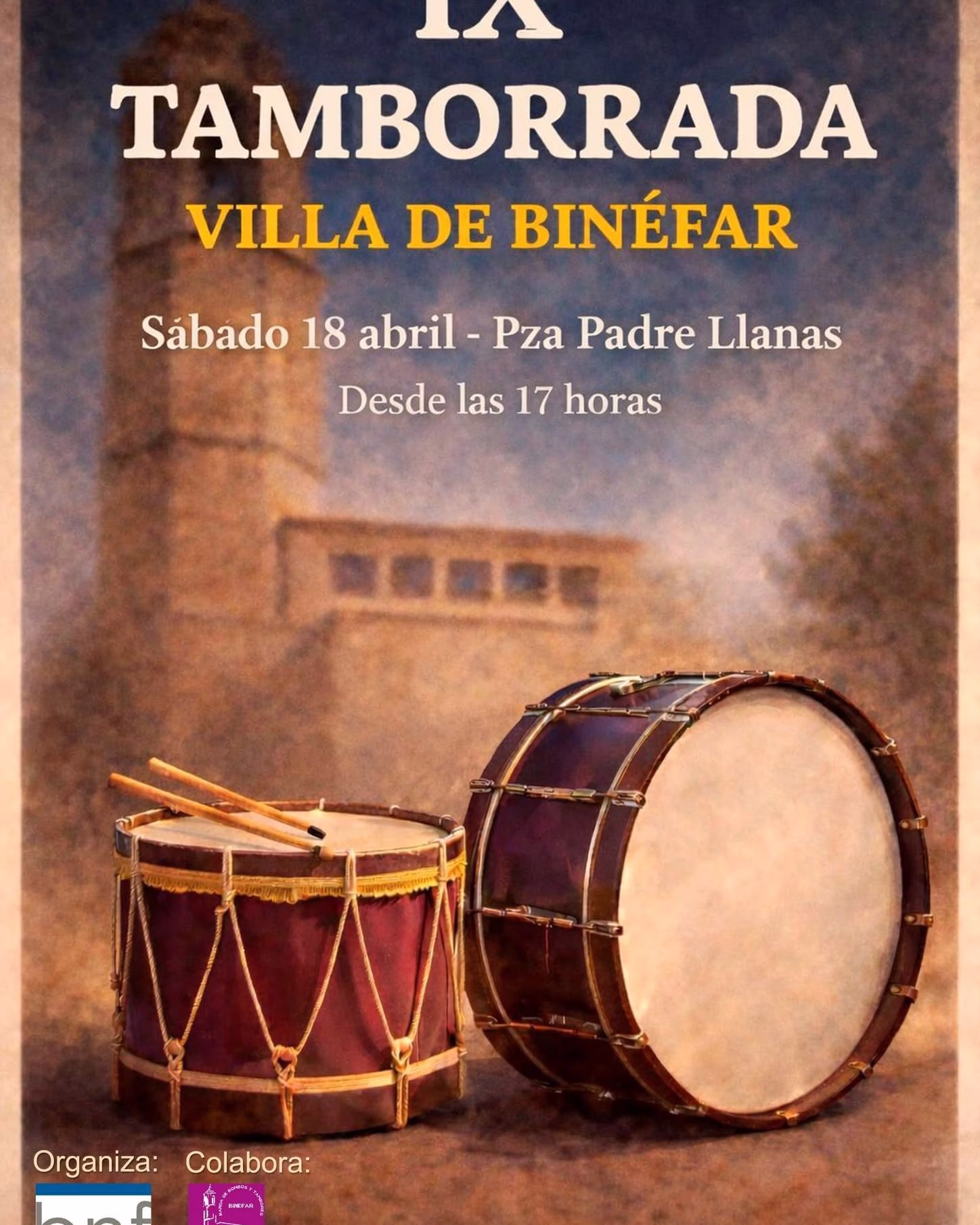 IX Tamborrada Villa de Binéfar en Binéfar
