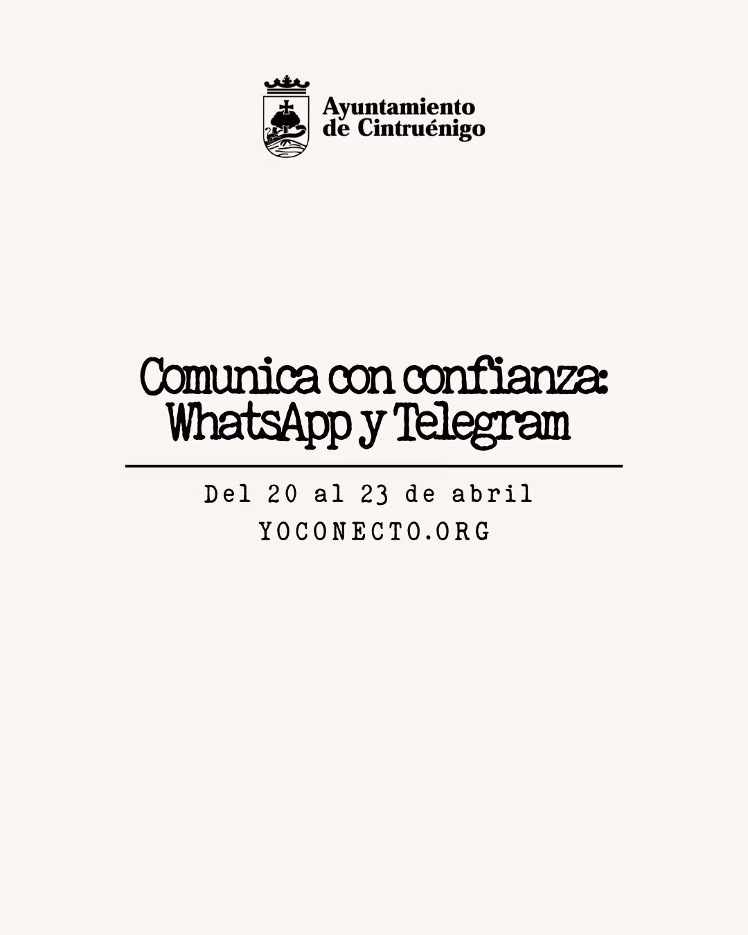 Curso "Comunica con confianza: WhatsApp y Telegram" en Cintruénigo