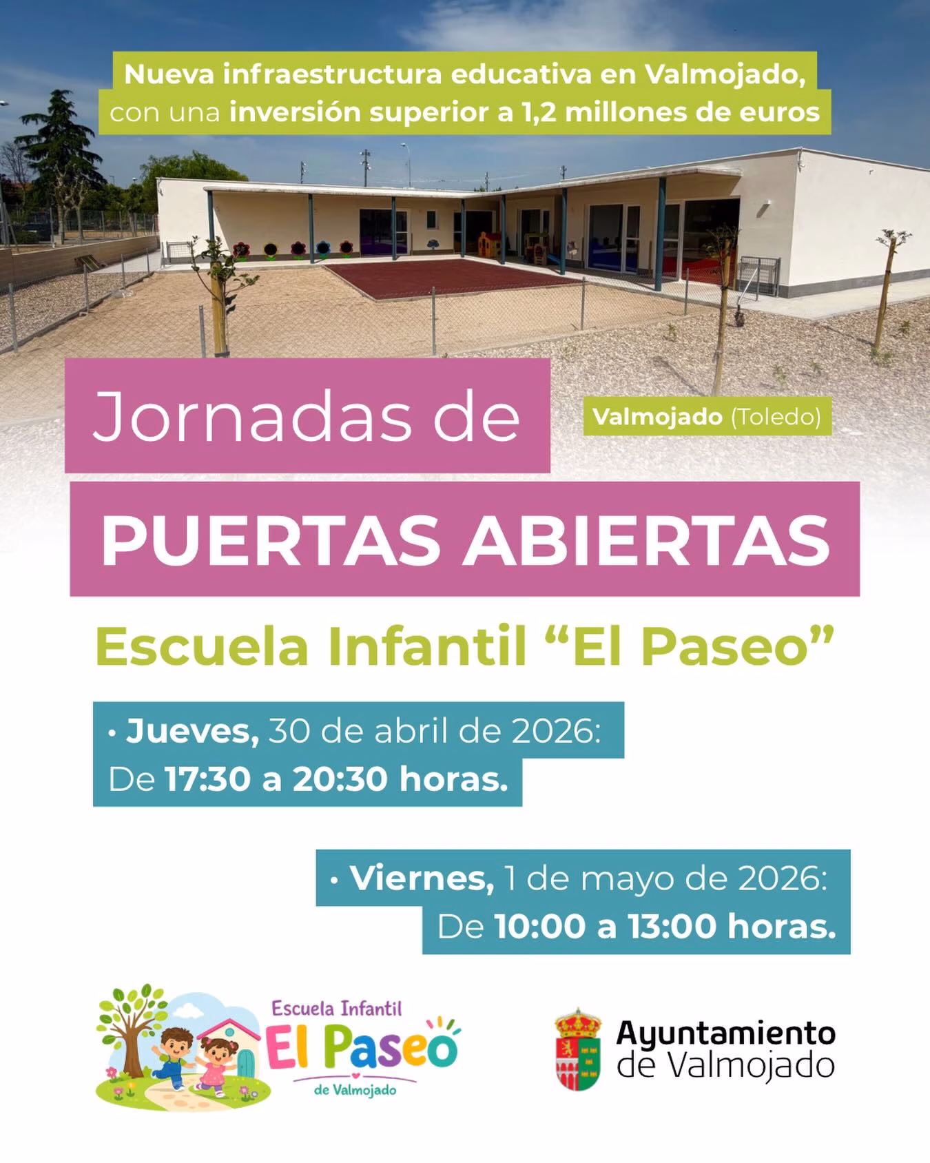 Jornada de Puertas Abiertas Escuela Infantil “El Paseo” en Valmojado