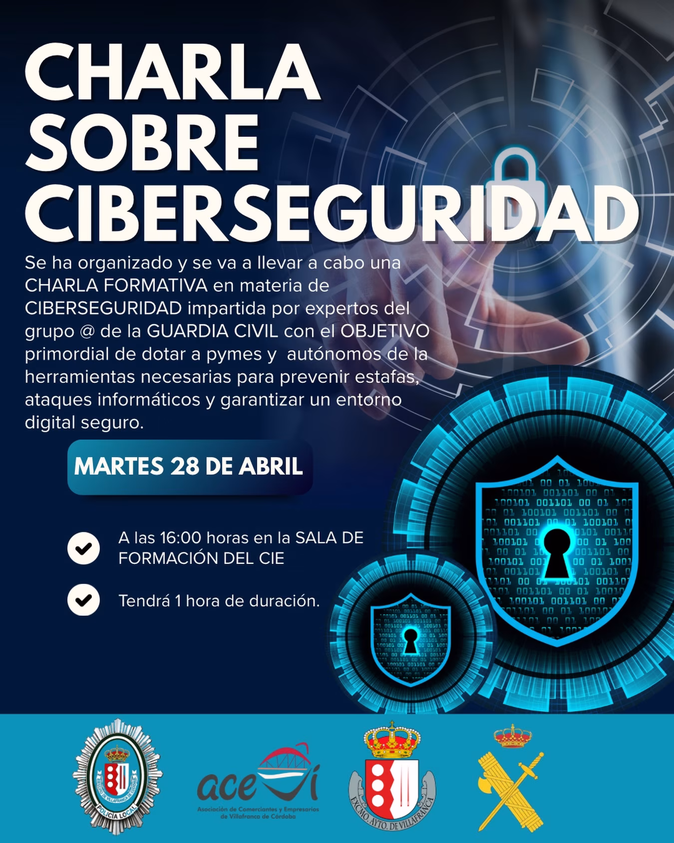 Charla sobre Ciberseguridad en Villafranca de Córdoba