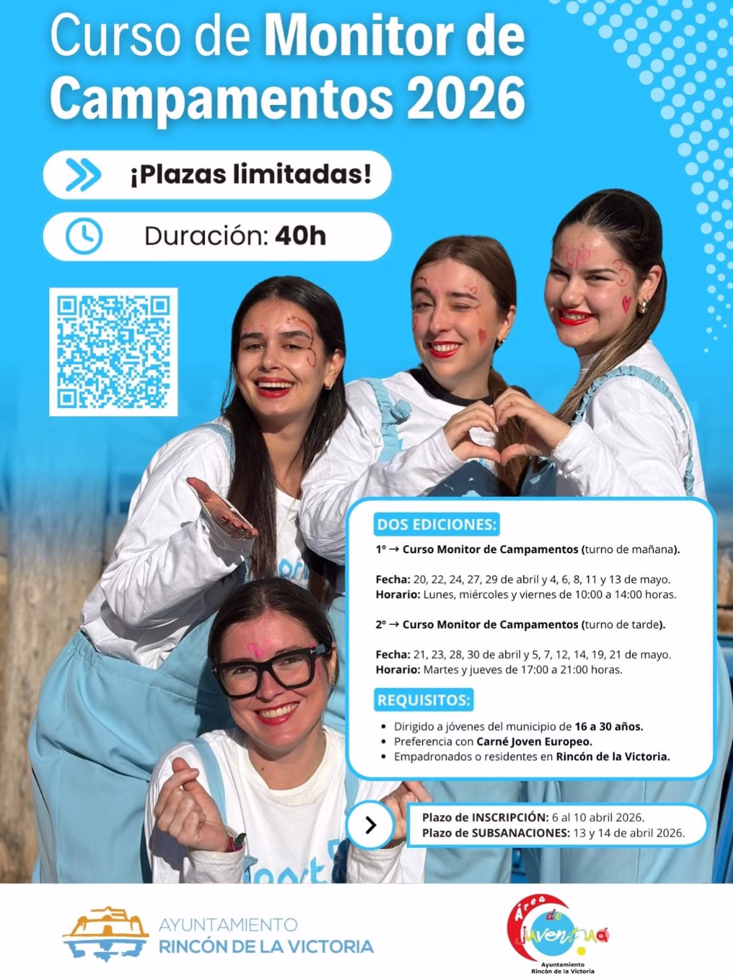 Curso de Monitor de Campamentos 2026 en Rincón de la Victoria