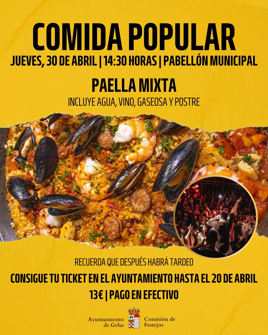 Fiestas patronales en Gelsa