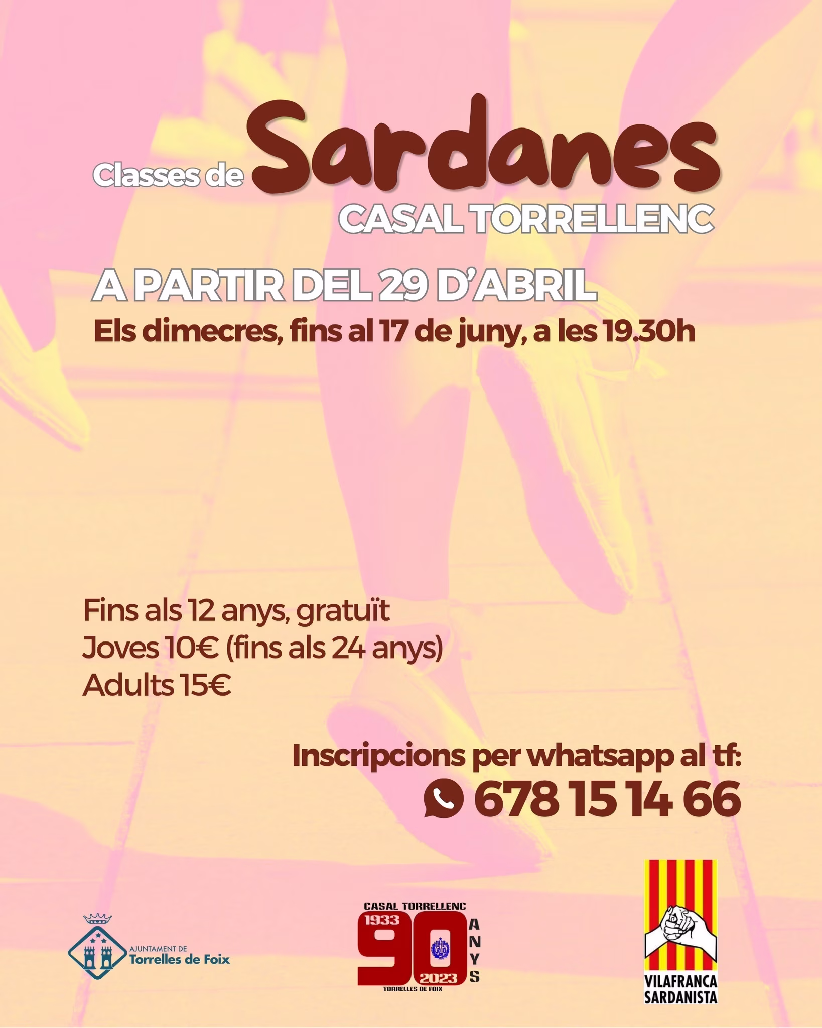 Curs intensiu de sardanes en Torrelles de Foix