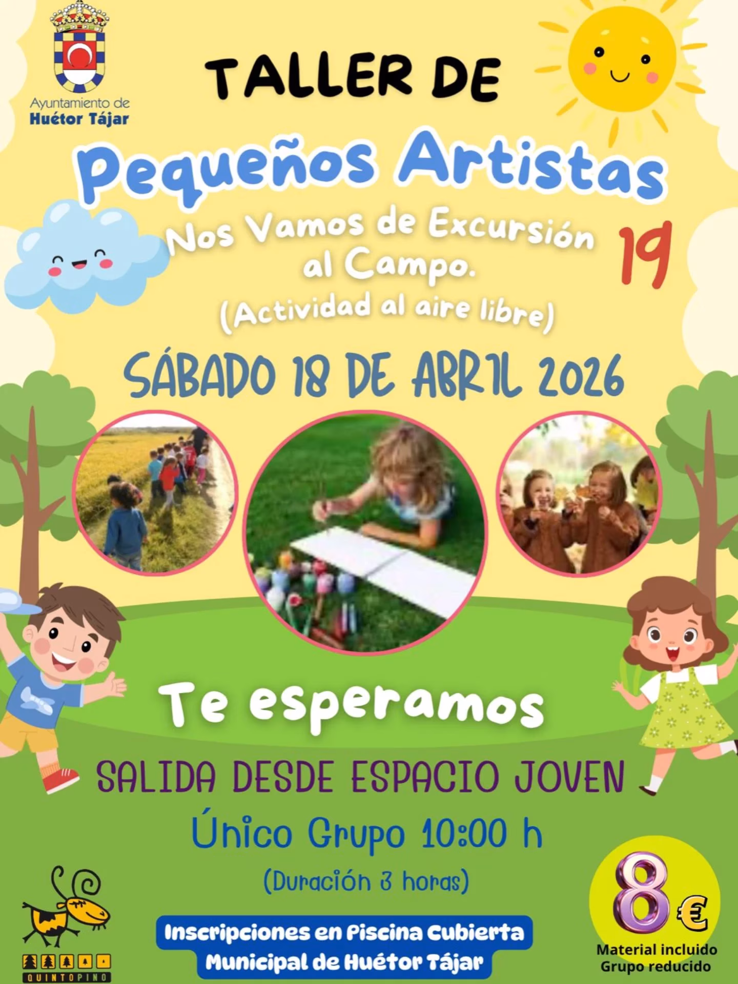 Taller de Pequeños Artistas: Excursión al Campo en Huétor Tájar