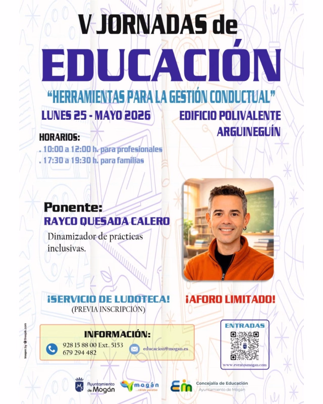 V Jornadas de Educación en Mogán: Herramientas para la gestión conductual en Mogán